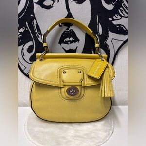 Coach Legacy Mini Willis bag in citrine yellow